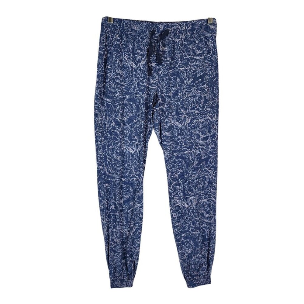Toad&Co Sunkissed Blue Paisley Print Jogger Pants